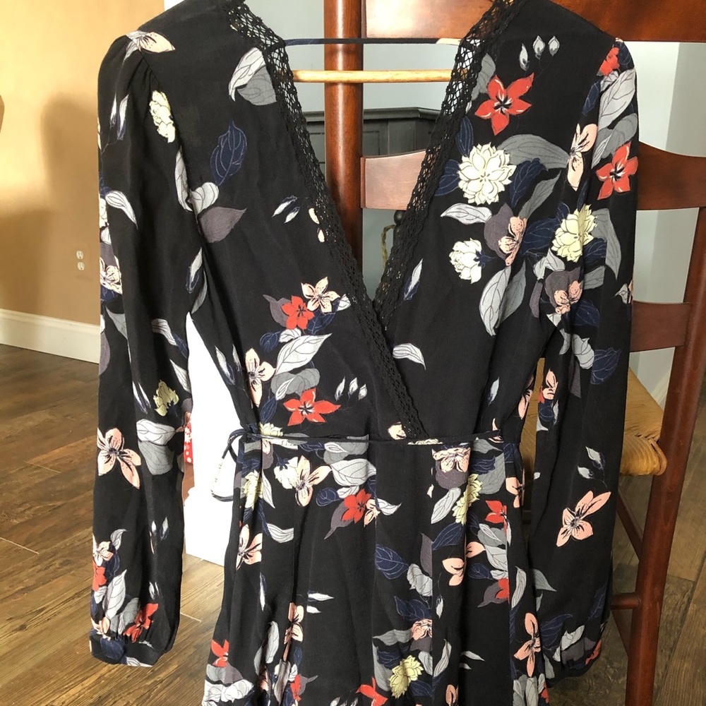 Low back wrap dress